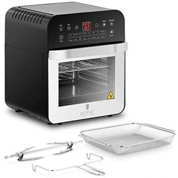 Horno de convección ROYAL CATERING - 1.600 W - 13 programas - incluye rejilla, bandeja, pincho giratorio y recogegotas