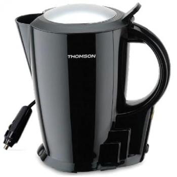 Hervidor eléctrico 12V THOMSON - 1.3L - Potencia 170W - Con cable de encendedor de cigarrillos de 0.75m - Acero inoxidable - Función de mantenimiento del calor