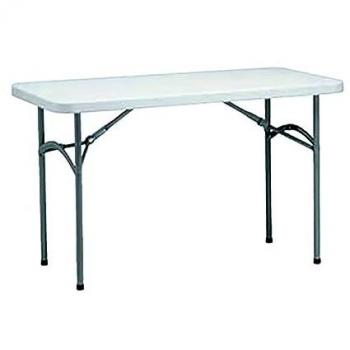Mesa de Jardín Strauss 122x60 cm gris, acero, dimensiones 122x60 cm