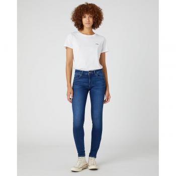 Pantalón vaquero pitillo de mujer Wrangler en color azul