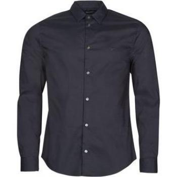 Emporio Armani Men's Long Sleeved Shirt in Blue, Size: S, Casual Shirt