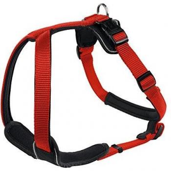 Arnés Hunter para perros, de nailon/neopreno, rojo, 73-94