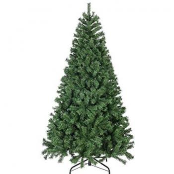 Árbol de Navidad Artificial Mobili Rebecca, Altura 180 cm, Color Verde, Material PVC y Metal, Grosor con 800 Ramas Realistas, Dimensiones: 180 x 105 x 105 cm (A x AN