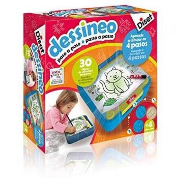 Diset - Dessineo aprender a dibujar paso a paso - Juego educativo a partir de 4 años
