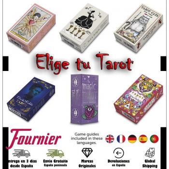Fournier- Baraja de Cartas de Tarot el Dios de los Tres, Multicolor