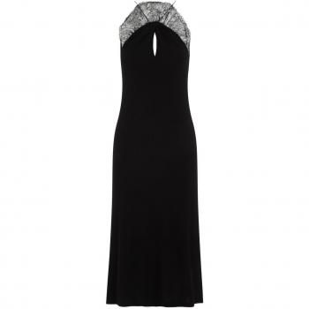 Givenchy Women's Lace Midi Dress in Black | Size S | BW221E30XH Color 001