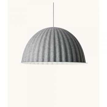 Lámpara colgante Muuto Under the Bell Ø82 cm - Gris - Escandinava - Tela - Bombilla única
