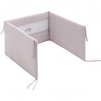 Protector Cuna Cambrass Mini Windsord Rosa 60x120 cm 180x40x3 CM