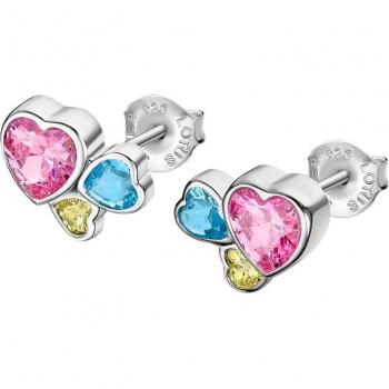 Pendientes Lotus Silver LP3525-4/1 It Girl Corazón Plata con Circonitas Mujer