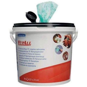 Toallitas Limpiadoras WYPALL 7775, Sin Agua, 27x27cm, 90 Toallitas por Eimer, Kimberly-Clark