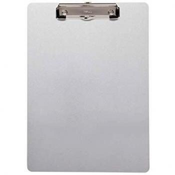 Portabloc A4 de aluminio con pinza de sujeción