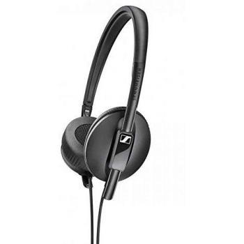 Sennheiser HD 100 - Auriculares supraurales, Ligeros y Plegables, Color Negro, Único