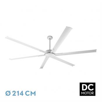 Ventilador FABRILAMP Almanzor Blanco 24W con 6 Aspas Regulables
