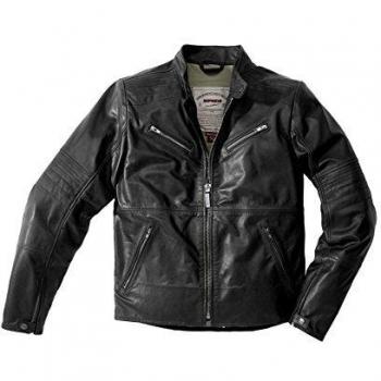 SPIDI chaqueta de piel garaje negro