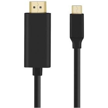 Cable USB-C a HDMI Macho 4K UHD 2m - Negro