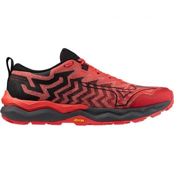 Mizuno Wave Daichi 8 Zapatilla Trail para Hombres - Rojo, Negro