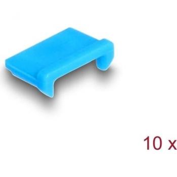 Juego de bloqueadores de puerto Micro USB hembra (10 piezas) - Seguridad para Notebook, color azul