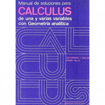Manual de soluciones para cálculus