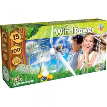 Molino de Viento Gigante 1 Metro - Juguete Ecológico y Educativo para Niños de 8 a 10 años, utiliza Energía Renovable para Cargar Baterías