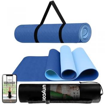 Esterilla de Yoga y Pilates Antideslizante TPE Ecológica con Bolsa y Correa - 183 x 61 cm