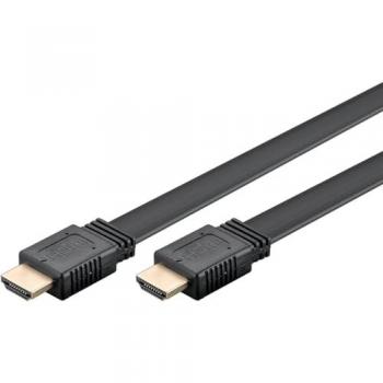 Cable HDMI plano Goobay de alta velocidad 2m con Ethernet - 8K 60 Hz, 4K 120 Hz, Ultra HD, HDR, eARC, 48 Gbit/s, Dolby Atmos y DTS:X