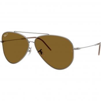 Ray-Ban RBR0101S Aviator Reverse Polarized Sunglasses 004/83 Unisex Pilot Grigio Gunmetal Size 59