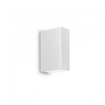 Aplique de jardín Tetris-2 Metal aluminio blanco 2 bombillas 13cm, diseño moderno, acabado en aluminio blanco, incluye 2 luces LED de 3W cada una con temperatura de color de 3000K (luz