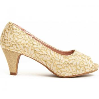 Zapatos de tacón de mujer Montevita Unne50 dorado