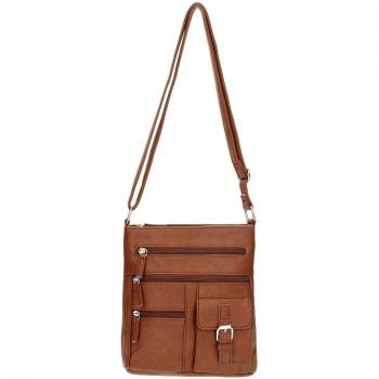 Beagles Bolso marrón con bolsillos frontales 15786 - 006