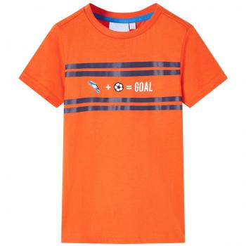 Camiseta infantil naranja oscuro 104