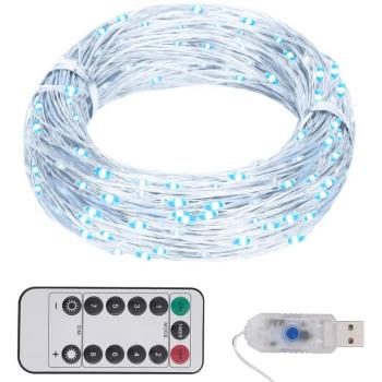 vidaXL LED String Lights - 300 LEDs, Cold White, 30 m