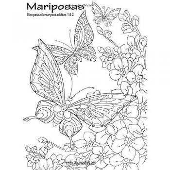 Mariposas libro para colorear para adultos 1 & 2