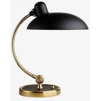 Lámpara de Mesa Kaiser Idell 6631-T Luxus Negro Mate y Latón