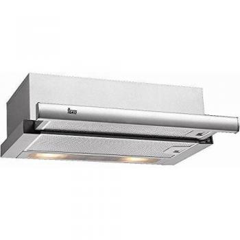 Teka TL1 52 - Campana Telescópica de Acero Inoxidable, Motor Doble Turbina, Iluminación Halógena, 332 m³/h, Anchura 50 cm
