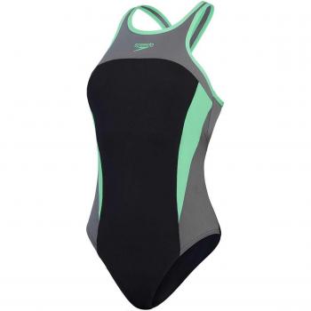 Bañador de natación Speedo mujer escote alto espalda cruzada