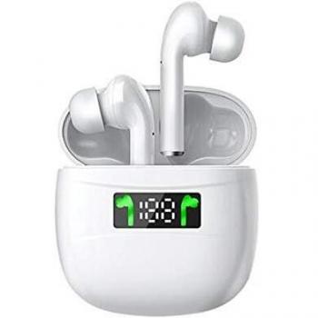 Auriculares Bluetooth, Auriculares inalámbricos Bluetooth 5.2 con micrófonos HD, Auriculares Impermeables IPX5 con Estuche de Carga rápida USB-C, Sonido Estéreo, Control táctil Inteligente
