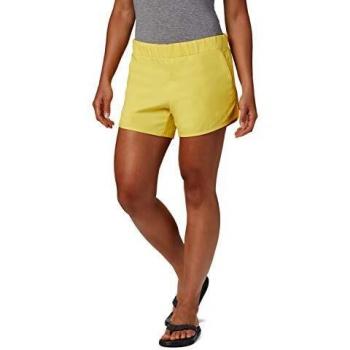 Columbia Chill River Pantalón Corto, Mujer, Amarillo