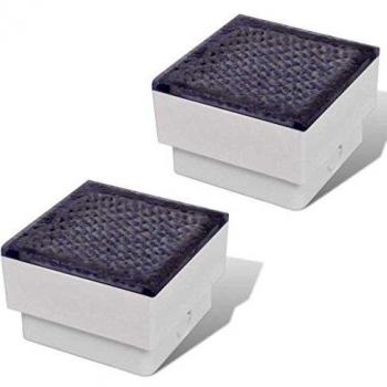 vidaXL Foco 16 luces LED empotrable para el exterior con dimensiones 100 x 100 x 68 mm