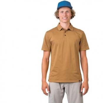 Hannah Kajan Brown Short Sleeve Men's Polo Shirt