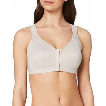 Leonisa Wireless Posture Corrector Back Support Bra - Maternity Plus Size 38B - Beige