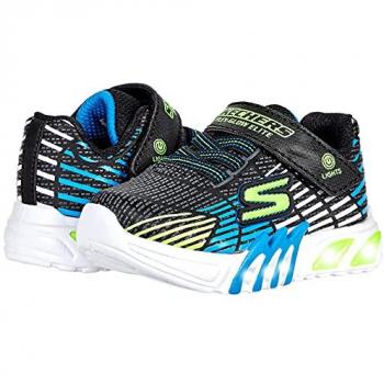Zapatillas Niño Skechers Flex-Glow Elite, color negro, modelo 21 EU