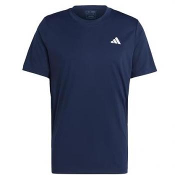 Camiseta de Manga Corta Adidas Club para Hombre en Azul Oscuro, Talla XS, Transpirable, Secado Rápido, Ideal para Tenis, Pádel, Running y Powerlifting
