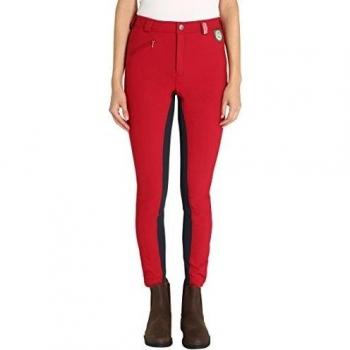 RTS Rts Bentex Reithose Mit Vollbesatz - Pantalones para mujer, color rot-blau, talla 83,82 cm