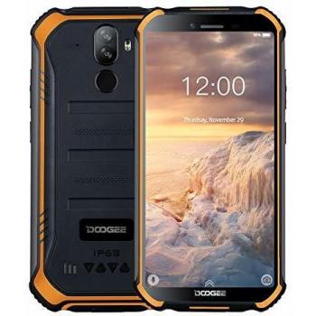 Doogee s40 4g moviles libres resistente ip68ip69k impermeable smartphone 4650mah android 90 telefono movil todoterreno 55zz camara 8mp5mp dual sim 3gb32gb nfc face id huella digital naranja