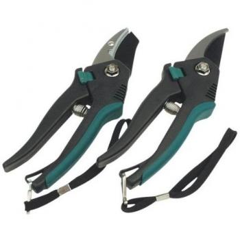 Brüder Mannesmann Werkzeuge M63202 Set de Tijeras de Podar, Black, Única