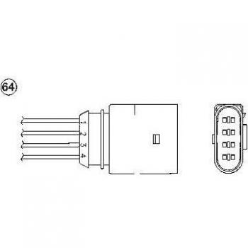 Sonda lambda NGK 0399 - Sensor de oxígeno para AUDI A3 y SEAT León/Toledo