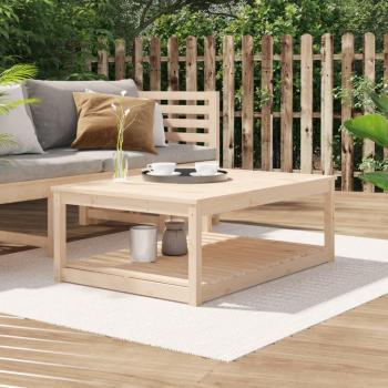 Mesa de jardín madera maciza de pino 121x82,5x45 cm Vidaxl Marrón