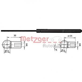 Amortiguador de maletero METZGER 2110338 para Volvo 850 y V70, hidráulico, compatible con XC70 I Cross Country