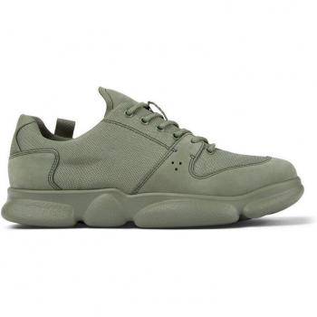 CAMPER Karst - Men's Green Cotton Fabric Sneakers