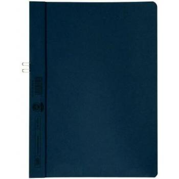 Carpeta manual con clip A4, Manilakarton 250g, sin tapa frontal, capacidad para 10 hojas, color azul